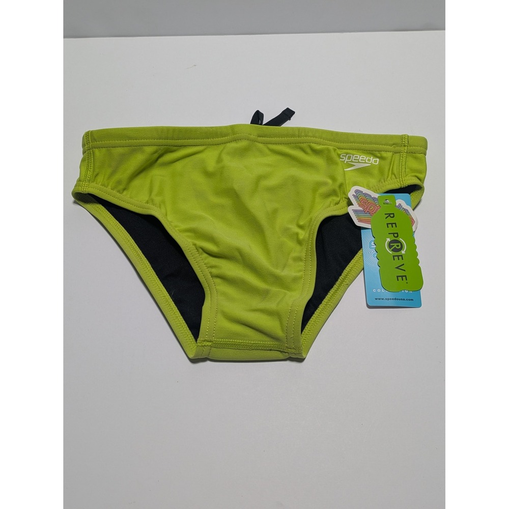 Speedo Mens Eco Endurance Swim Brief Acid Lime Size 30